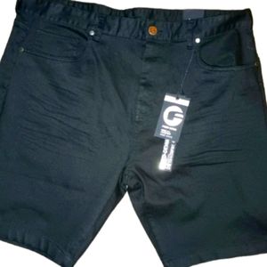 Fried-Denim Men's Stretch Slim Black Shorts